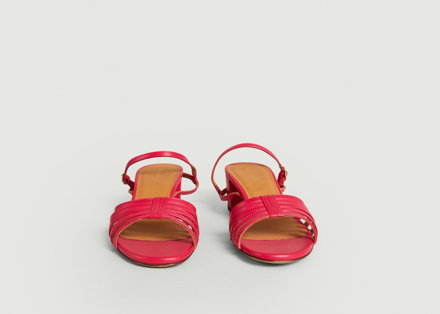 L'exception Sandales Cuir N°779 Fuchsia Rivecour