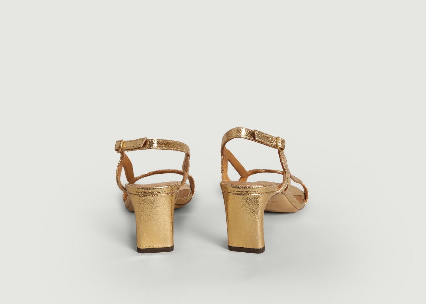 L'exception Sandales En Cuir N°599 Or Rivecour