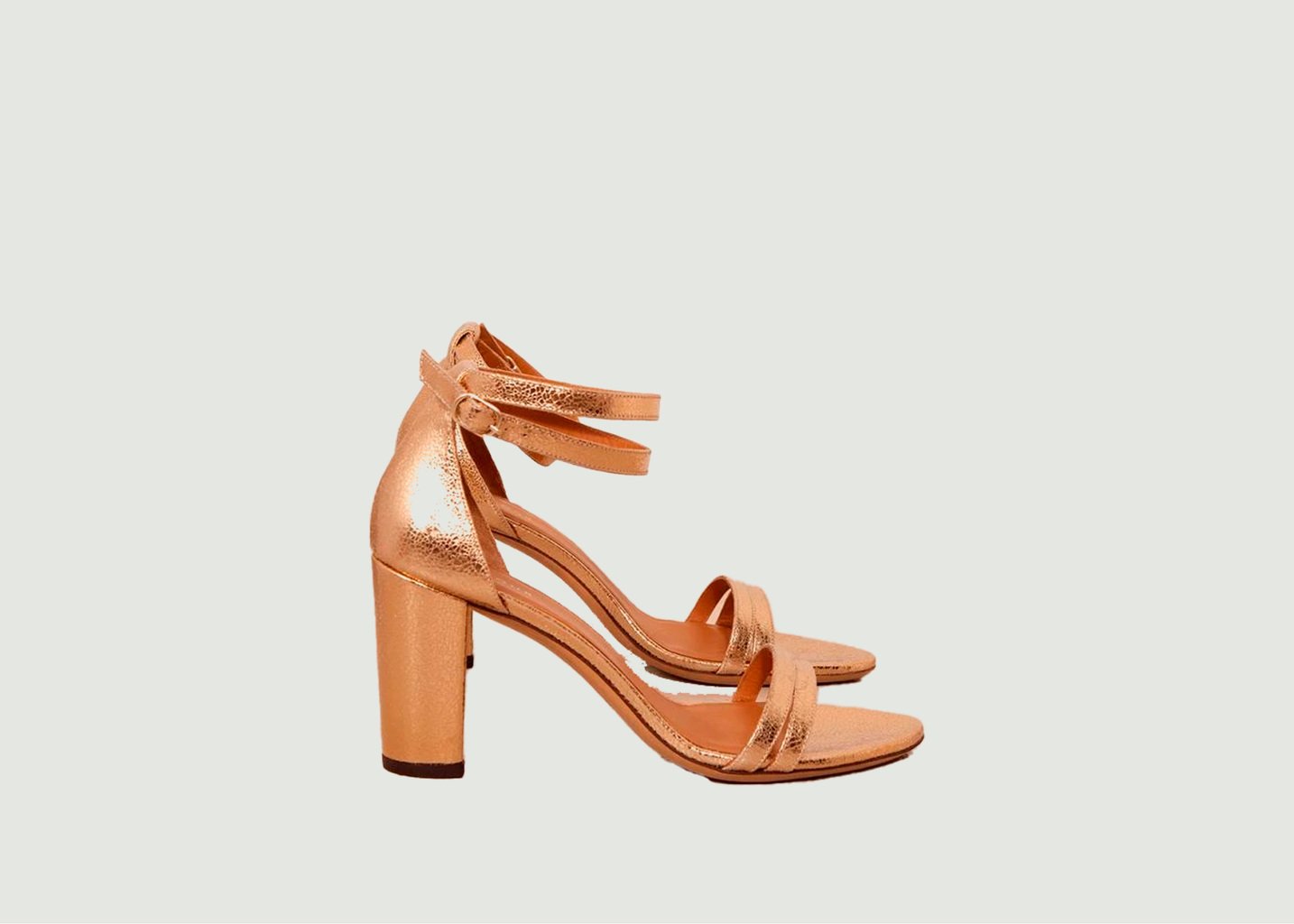 L'exception Sandales En Cuir N°853 Or Rivecour