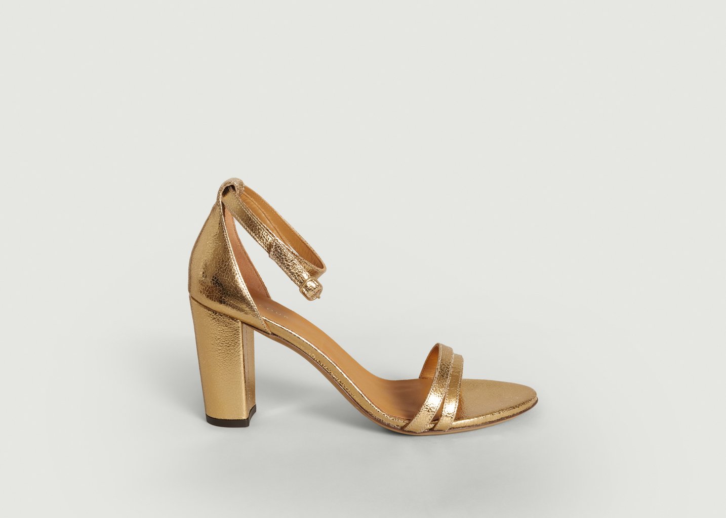 L'exception Sandales En Cuir N°853 Or Rivecour