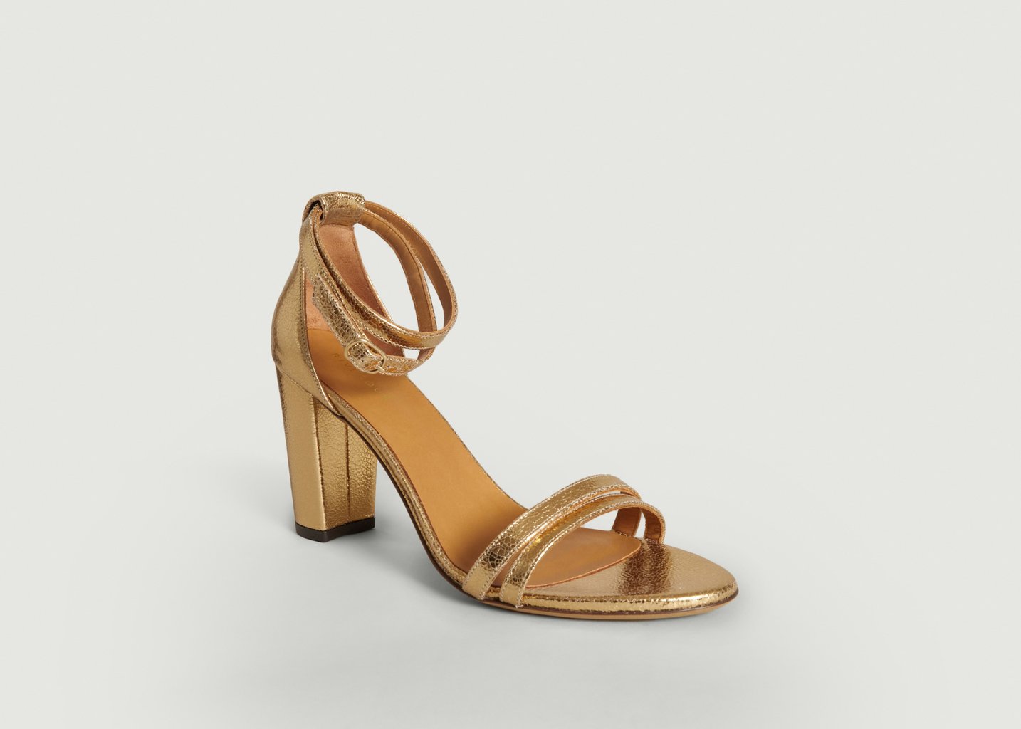 l'exception Sandales en cuir N°853 Or Rivecour