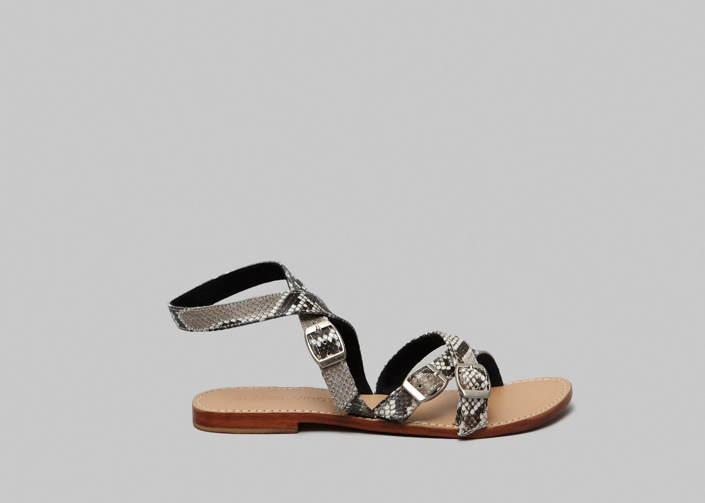 L'exception Sandales Fanny Gris Claris Virot