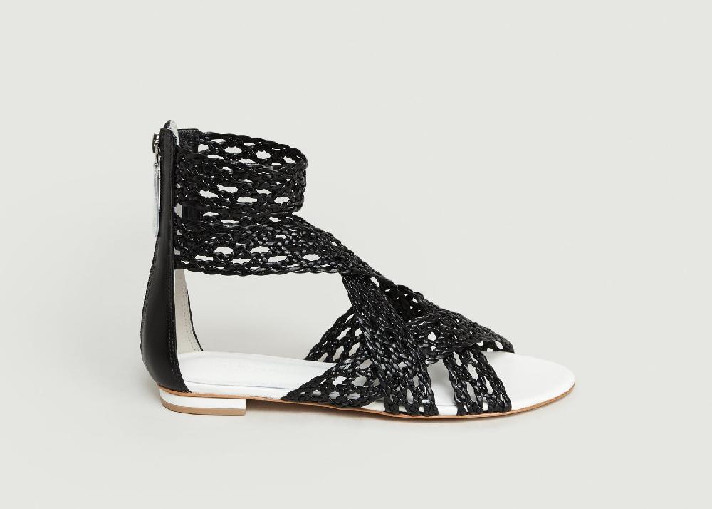 L'exception Sandales Mely Noir Dondoks Paris