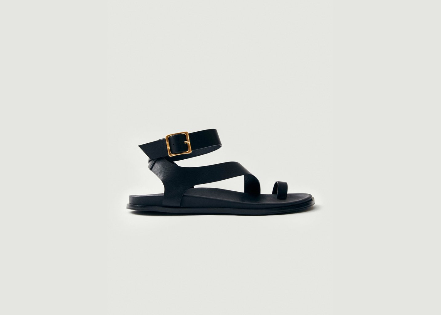 l'exception Sandales Myles en cuir Noir Alohas
