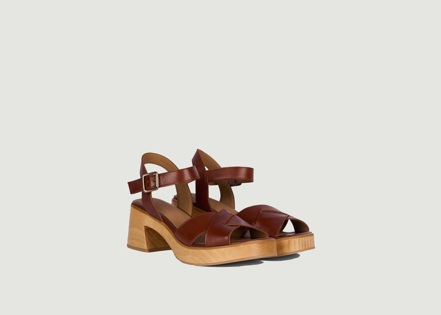 L'exception Sandales Valia Marron Anthology Paris