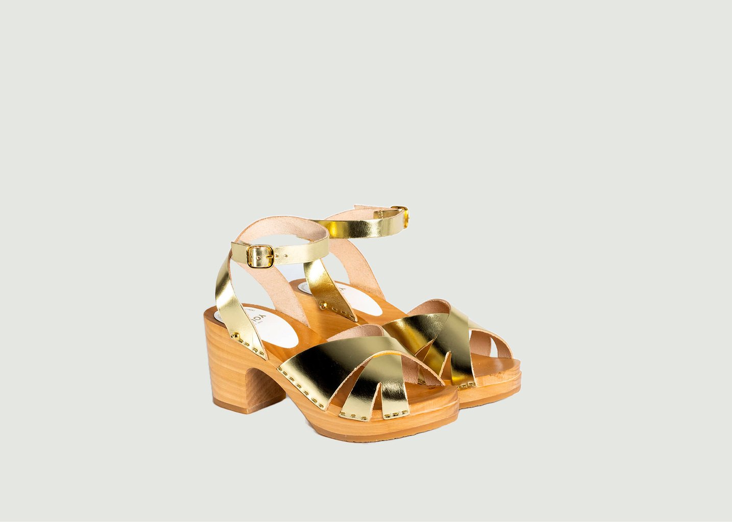 L'exception Sandales Ybiza Or Sabot Youyou