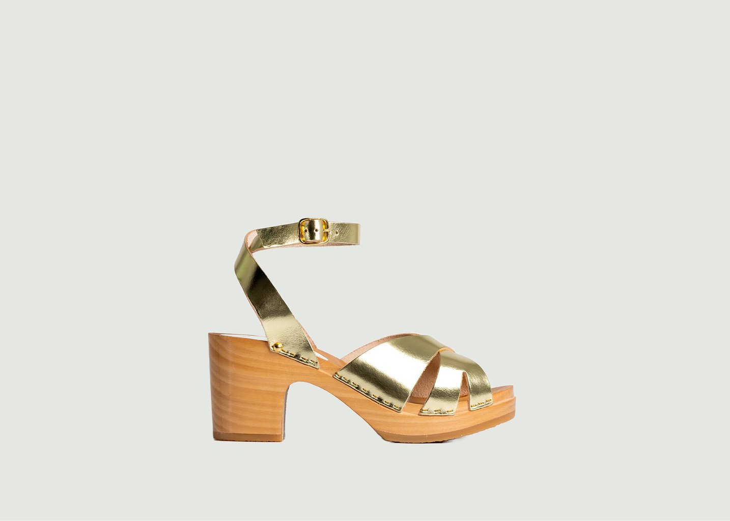 l'exception Sandales Ybiza Or sabot youyou