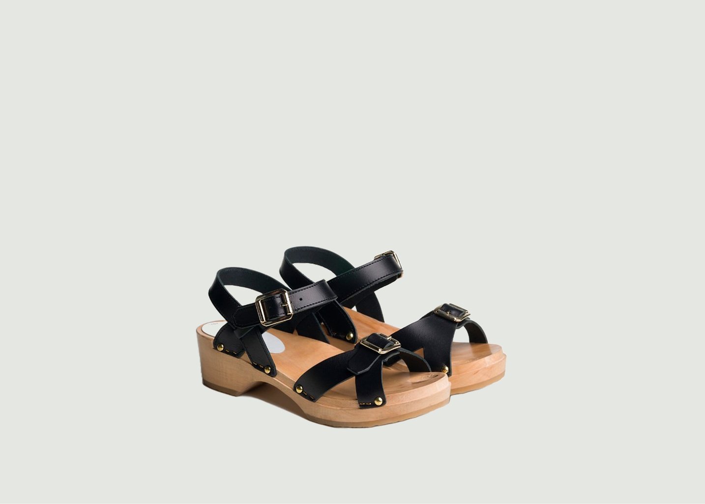 L'exception Sandales Yvy Noir Sabot Youyou