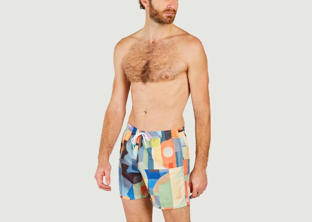 L'exception Short Abstract Multicolore Olow Paris