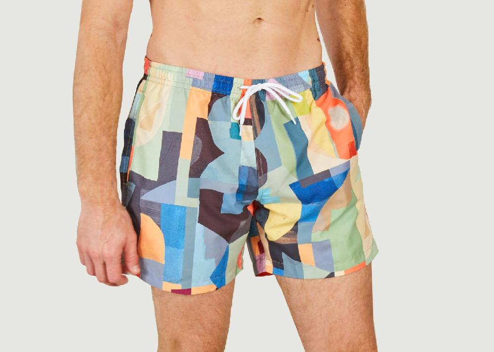L'exception Short Abstract Multicolore Olow Paris