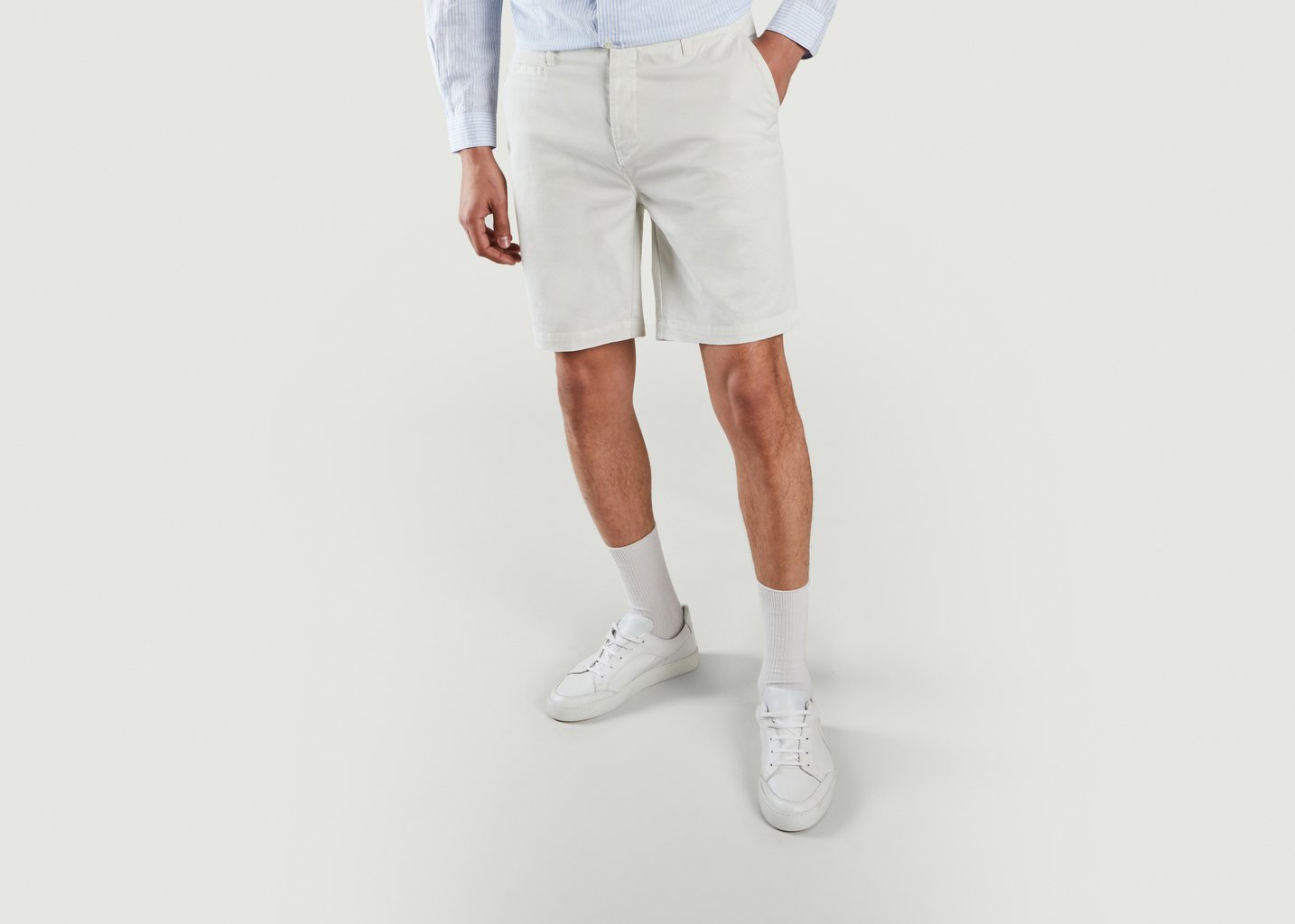 l'exception Short Chino Ecru Cuisse de Grenouille