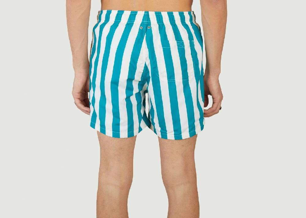 L'exception Short De Bain À Rayures Azur Gant