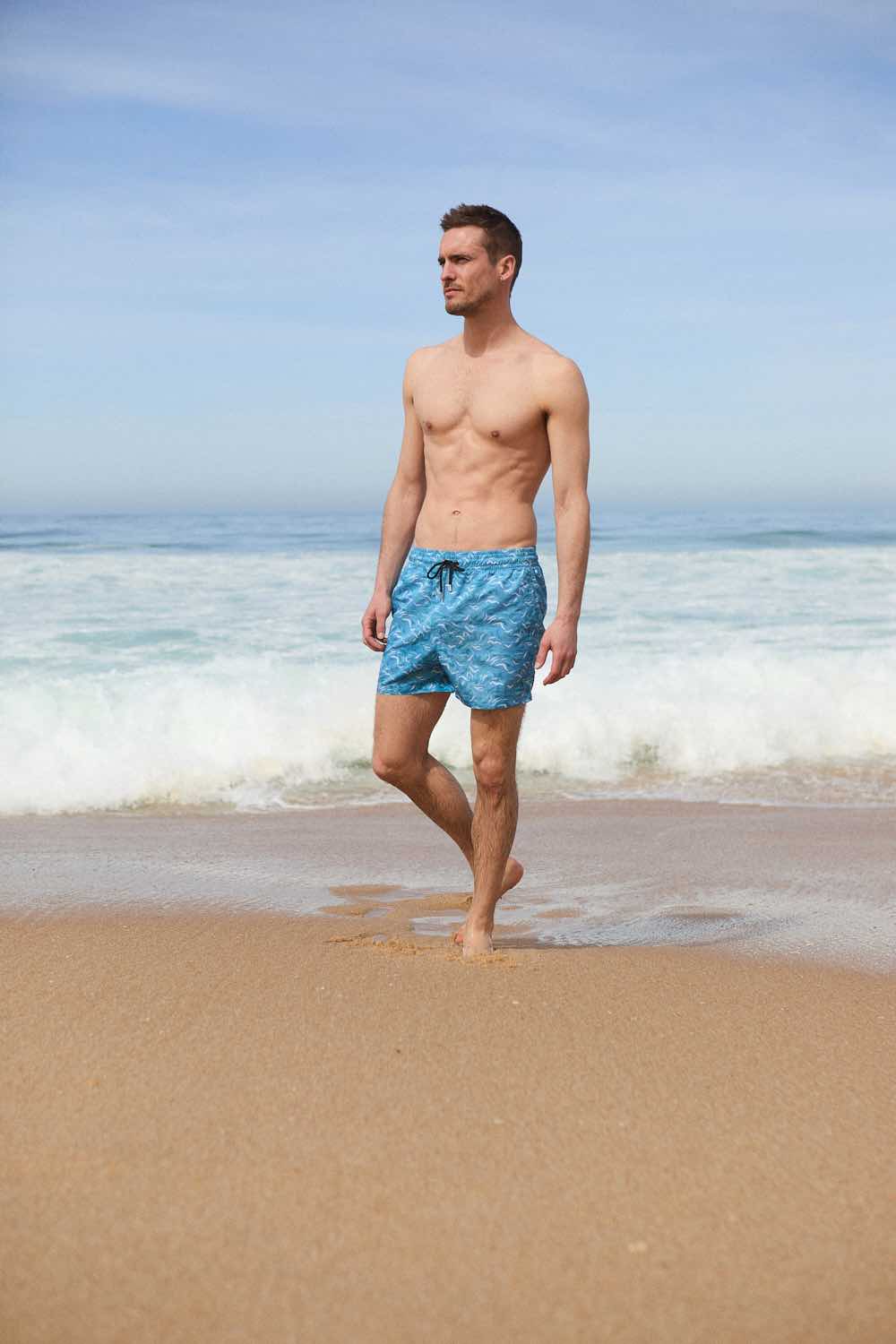 L'exception Short De Bain Algues Bleu Clair Apnee