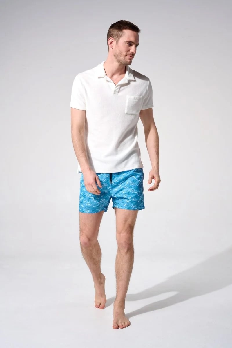 L'exception Short De Bain Algues Bleu Clair Apnee