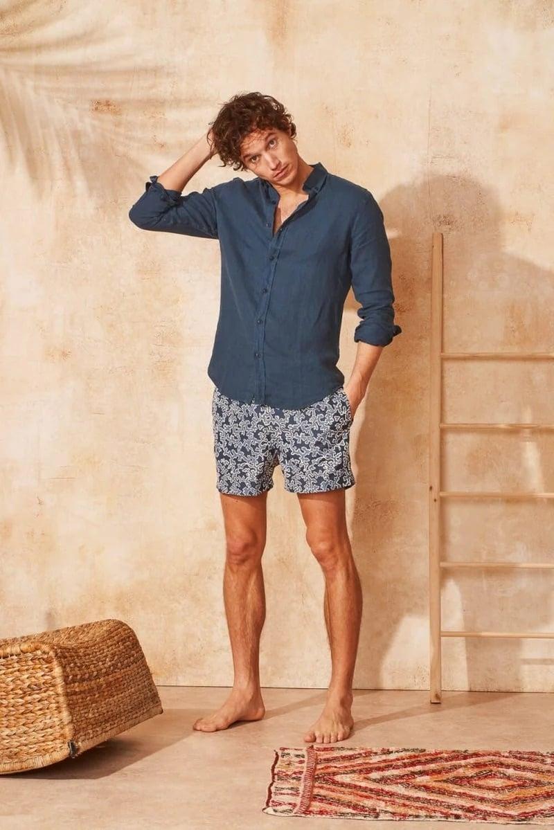 L'exception Short De Bain Coraux Bleu Apnee