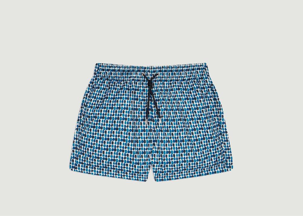 l'exception Short de bain Mosaiques Bleu Apnee