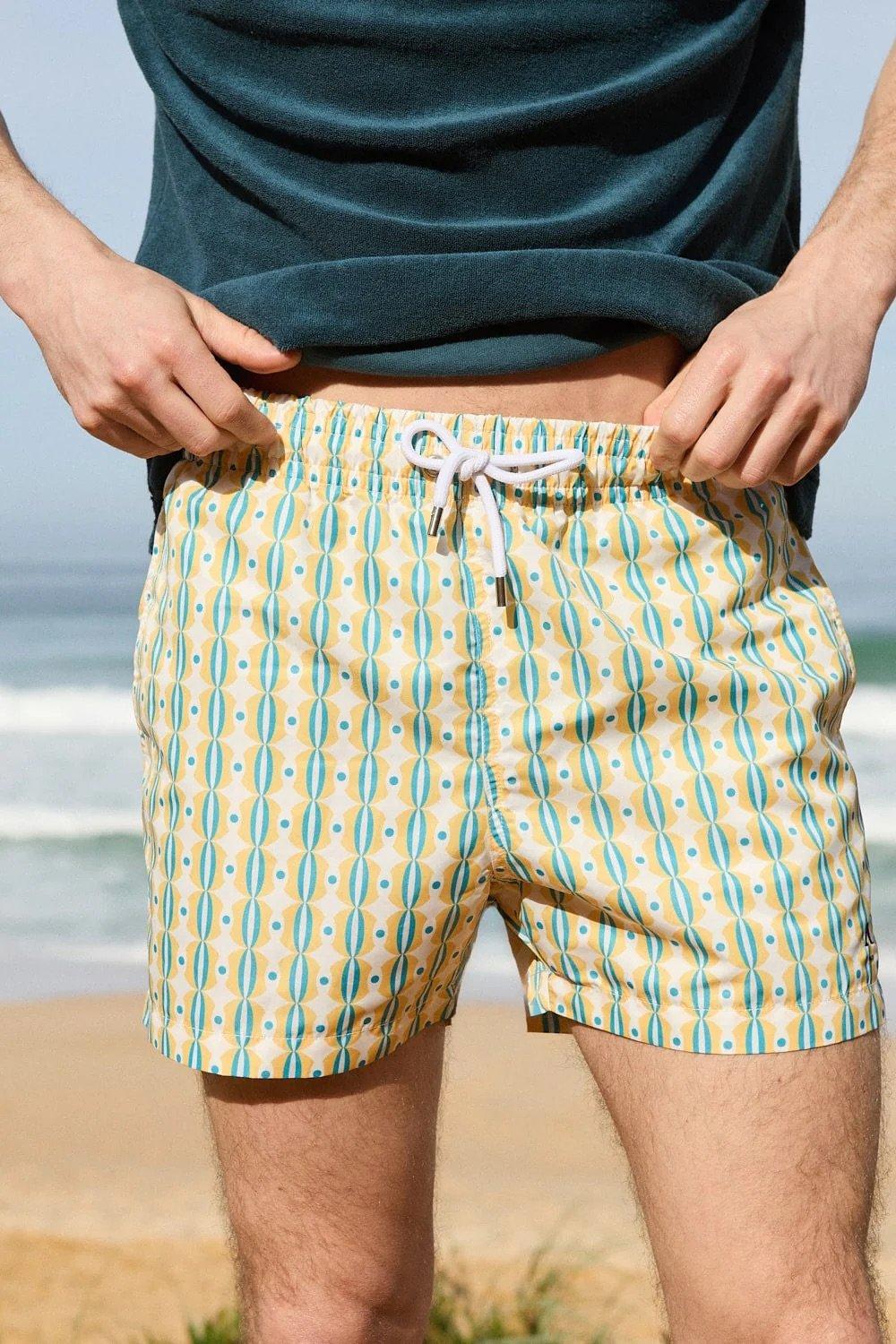 L'exception Short De Bain Salento Jaune Apnee