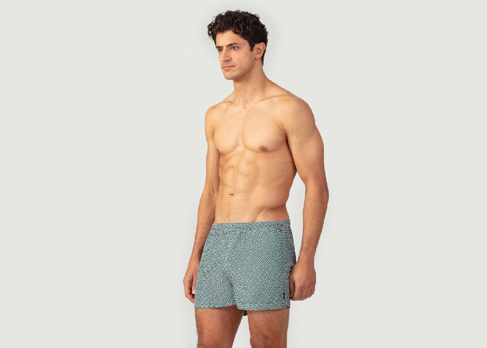 l'exception Short de bain Vert Sapin Ron Dorff