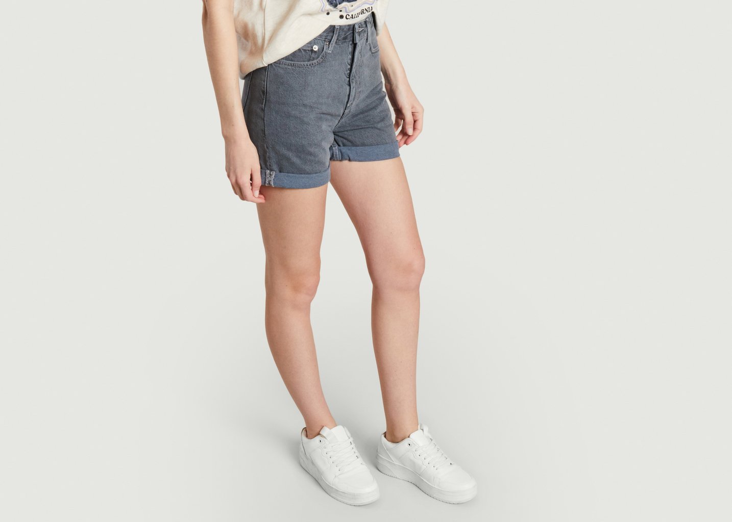 L'exception Short Marilyn Gris Mud Jeans