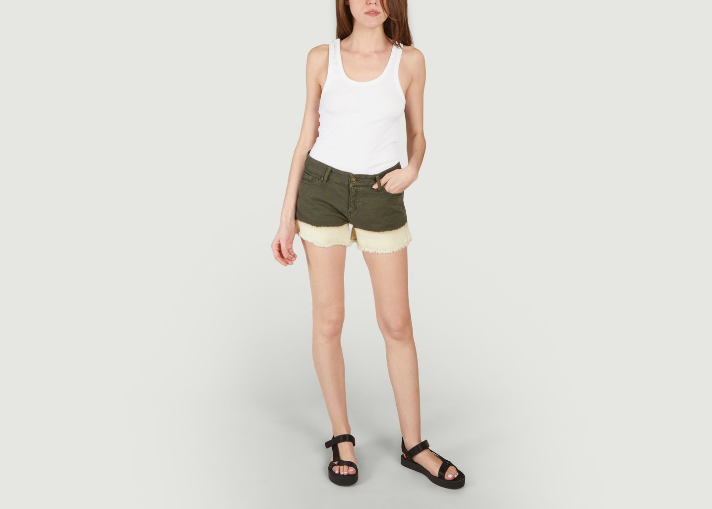 L'exception Short Olivia Marron Five Jeans