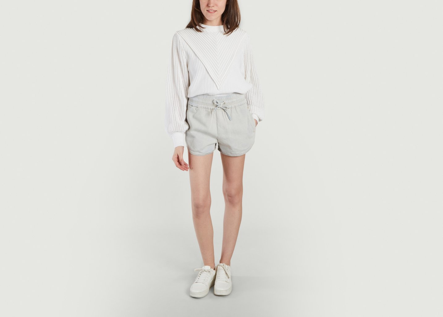 L'exception Short Ouaga En Coton Denim IRO Paris
