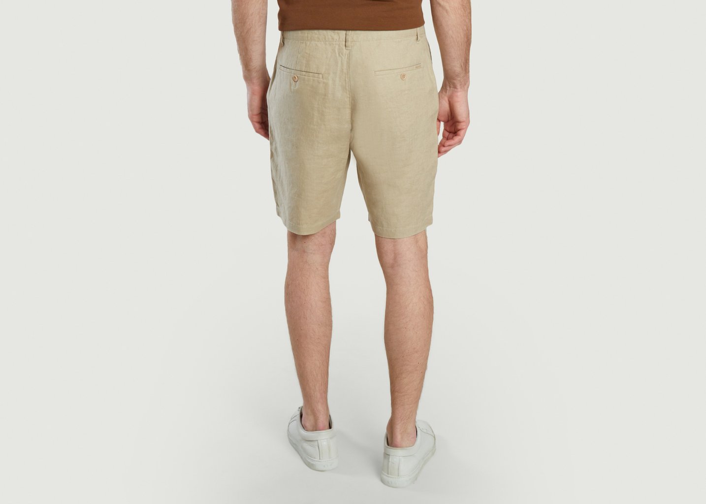 L'exception Short Regular Fit En Lin Sable Gant