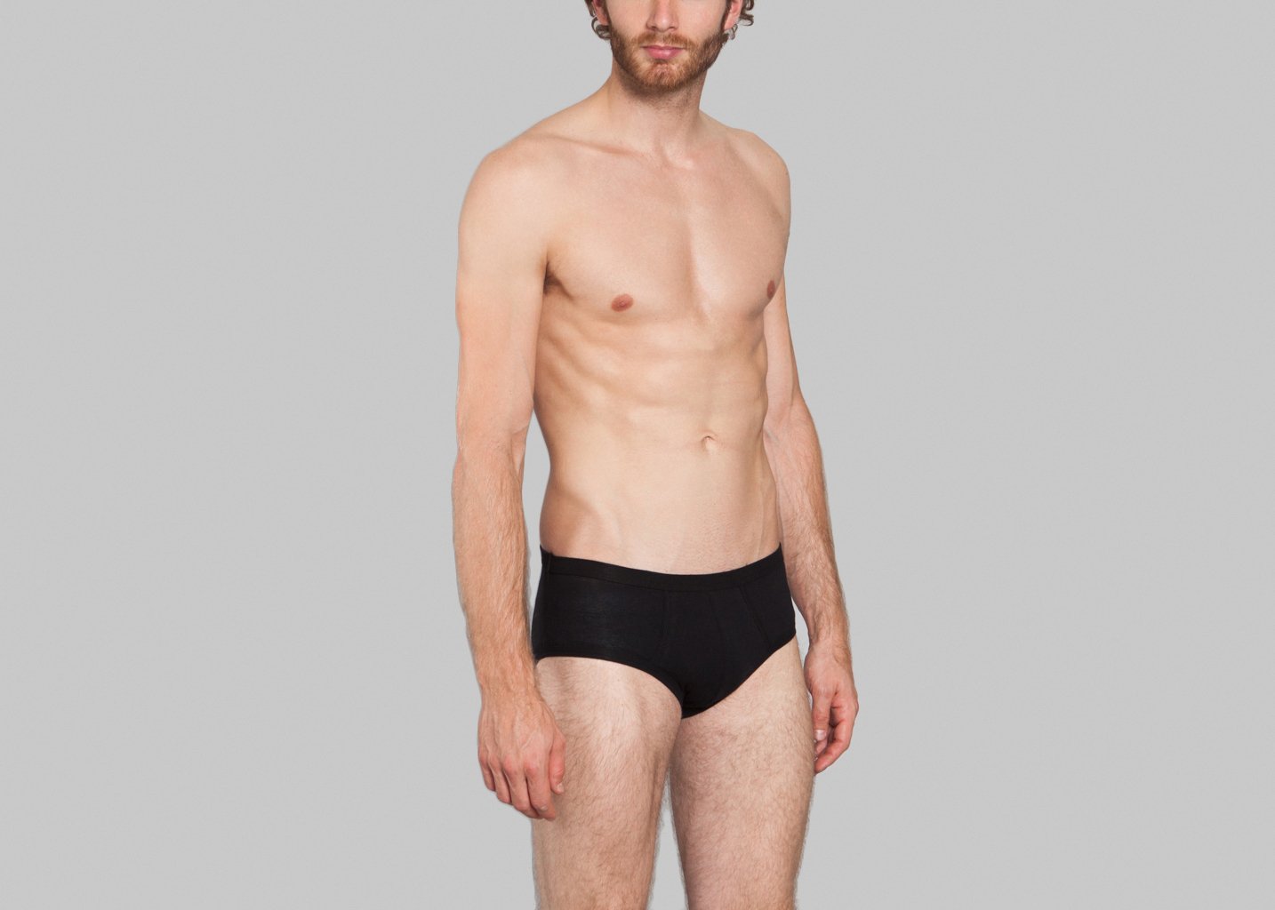 L'exception Slip Y Front Noir Ron Dorff