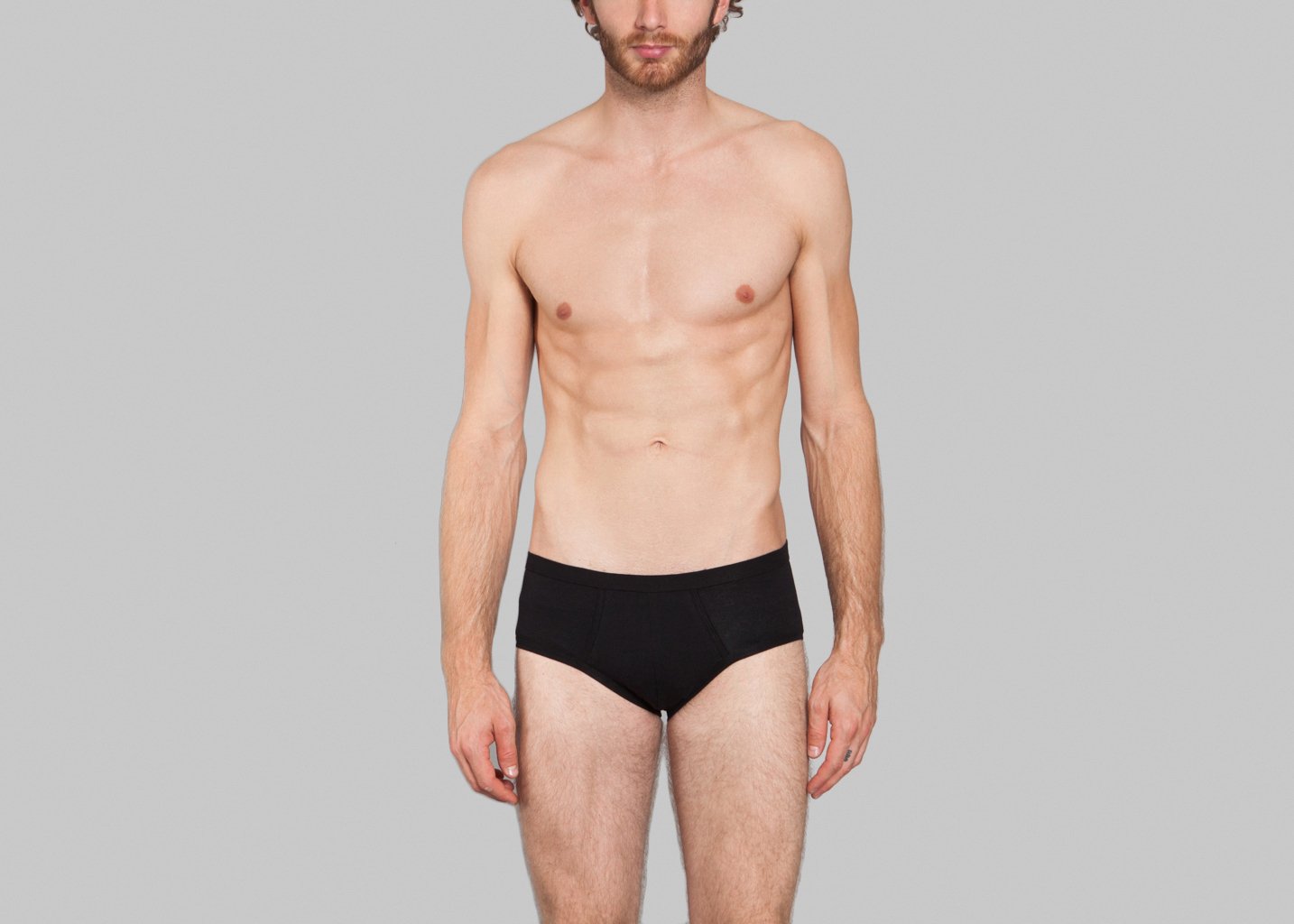 L'exception Slip Y Front Noir Ron Dorff
