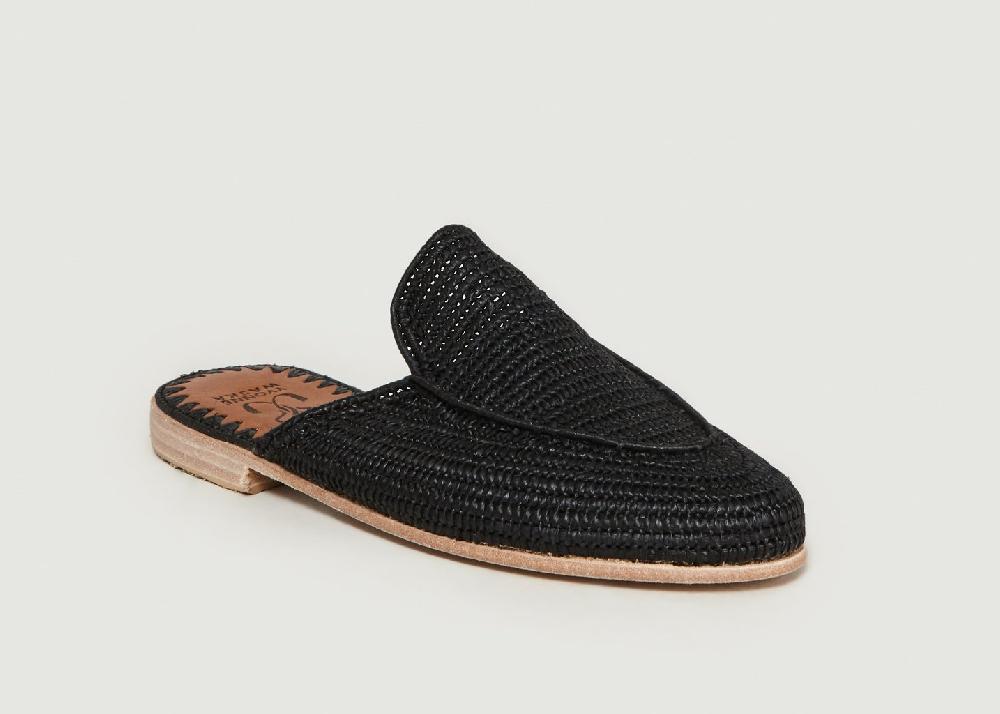 l'exception Slippers Marnie Noir Yvonne Waska