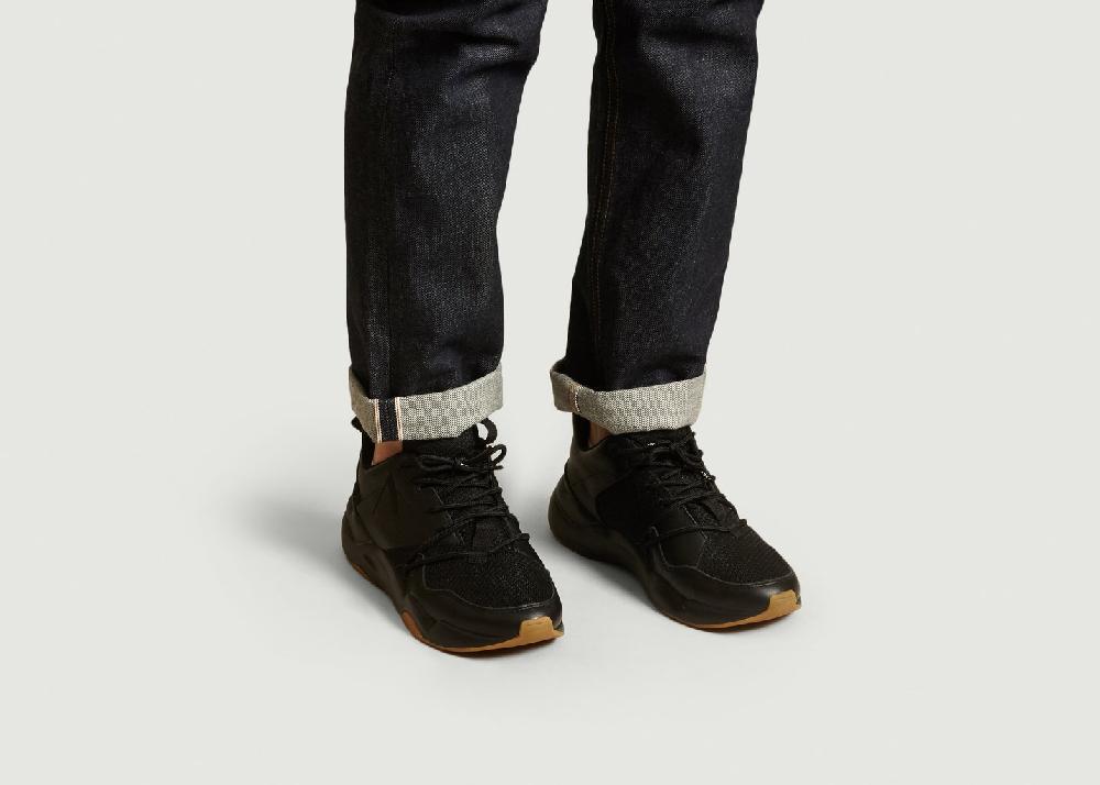 L'exception Sneakers Asymtrix En Mesh Noir Arkk