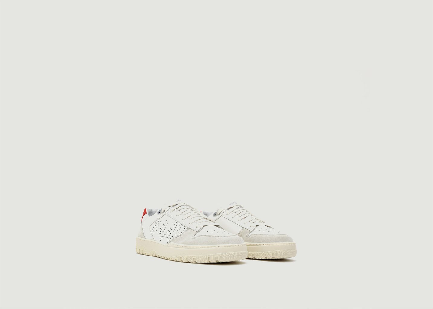 L'exception Sneakers Mason White/Red Blanc P448