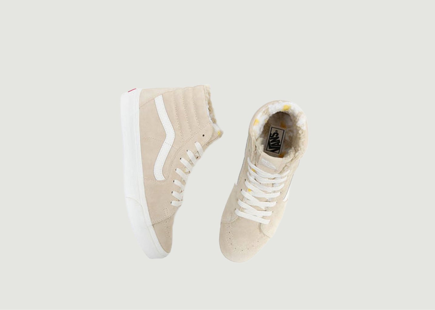 L'exception Sneakers UA SK8 Hi Cozy Hug Beige Vans