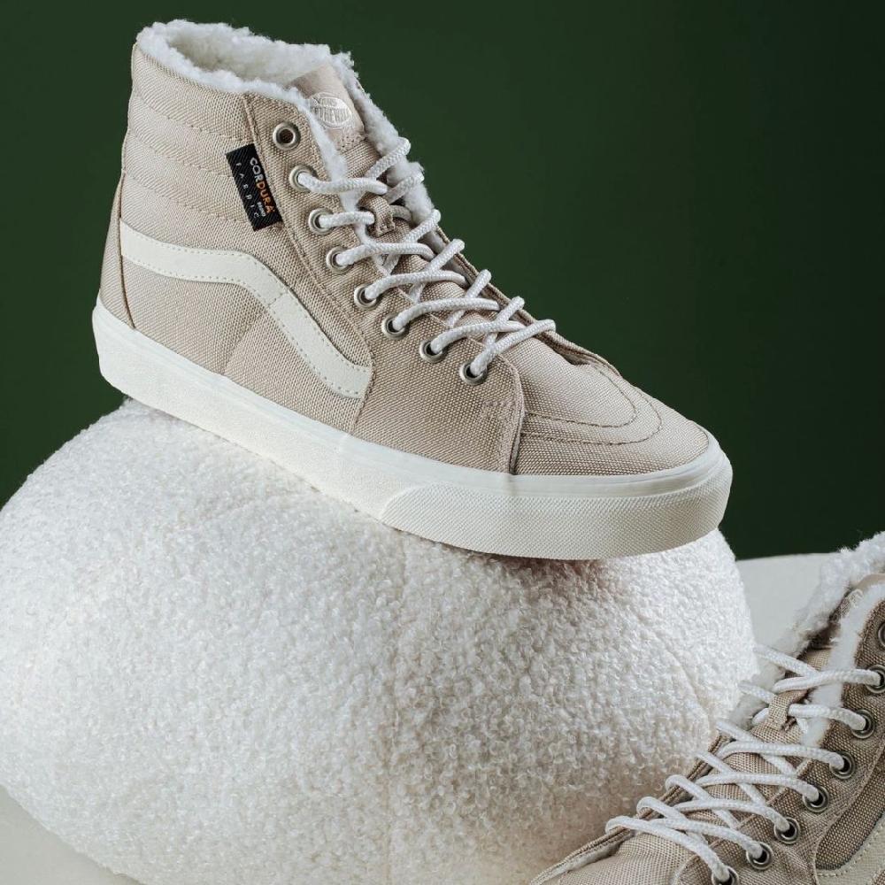 L'exception Sneakers UA SK8 Hi Cozy Hug Beige Vans