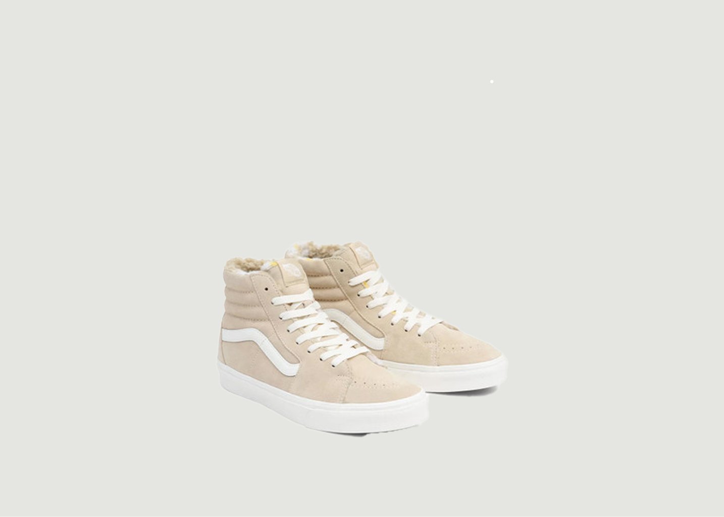l'exception Sneakers UA SK8 Hi cozy hug Beige Vans