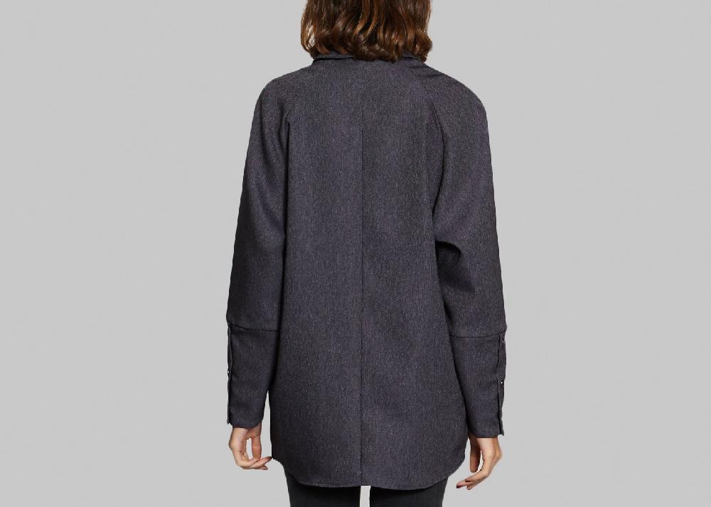 L'exception Split Armhole Shirt Bleu Marine AVOC