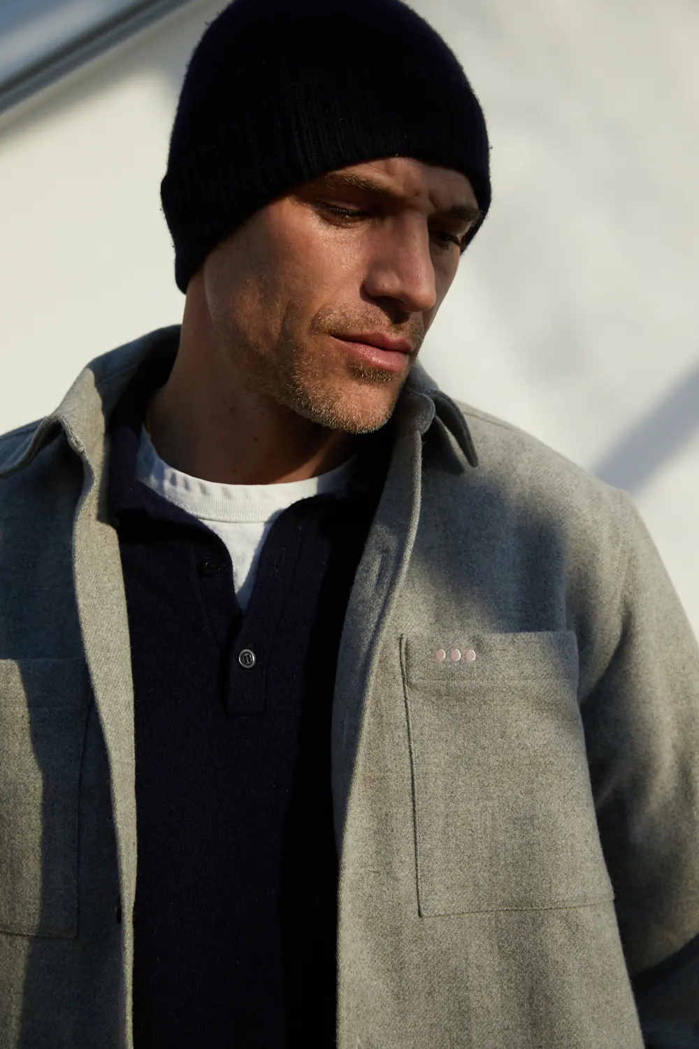 L'exception Surchemise Casual En Laine Gris Later