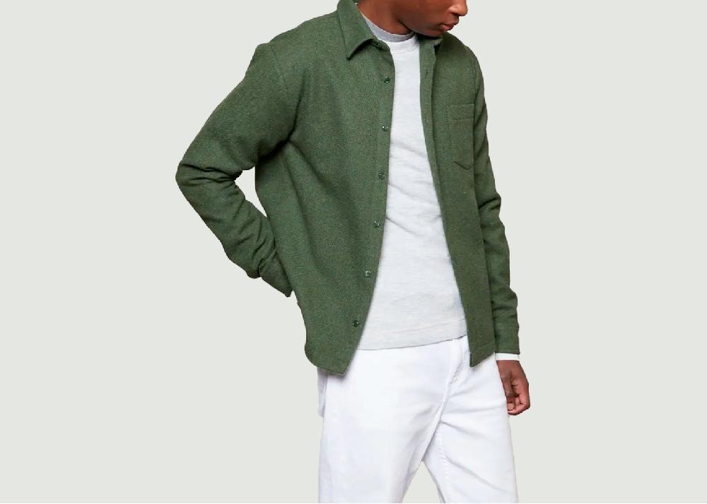 L'exception Surchemise En Laine Khaki Later