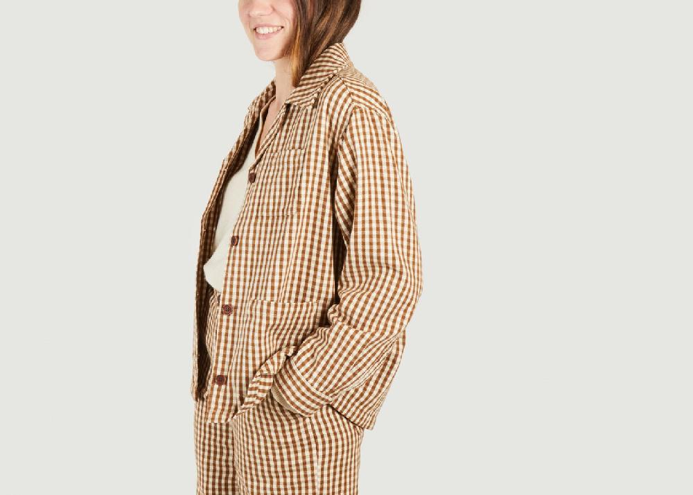 L'exception Surchemise Gingham Ocre Nudie Jeans
