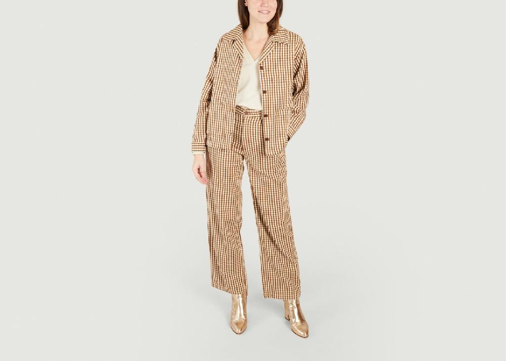 L'exception Surchemise Gingham Ocre Nudie Jeans