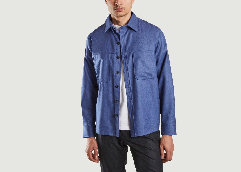 l'exception Surchemise Ottawa Bleu noyoco
