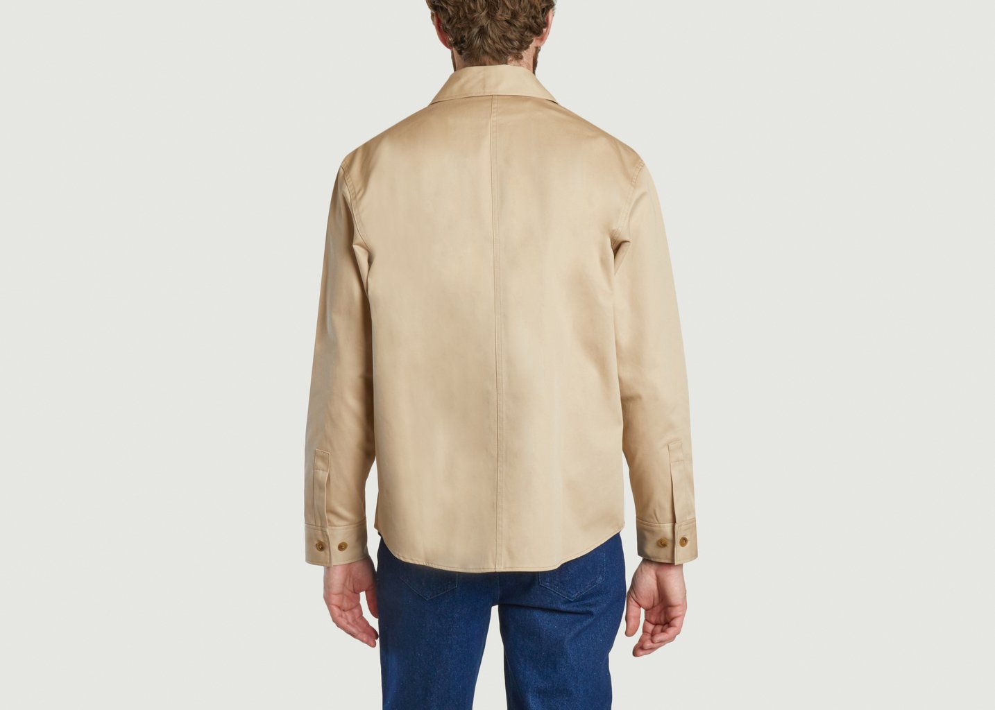 L'exception Surchemise Unie Beige Maison Kitsuné