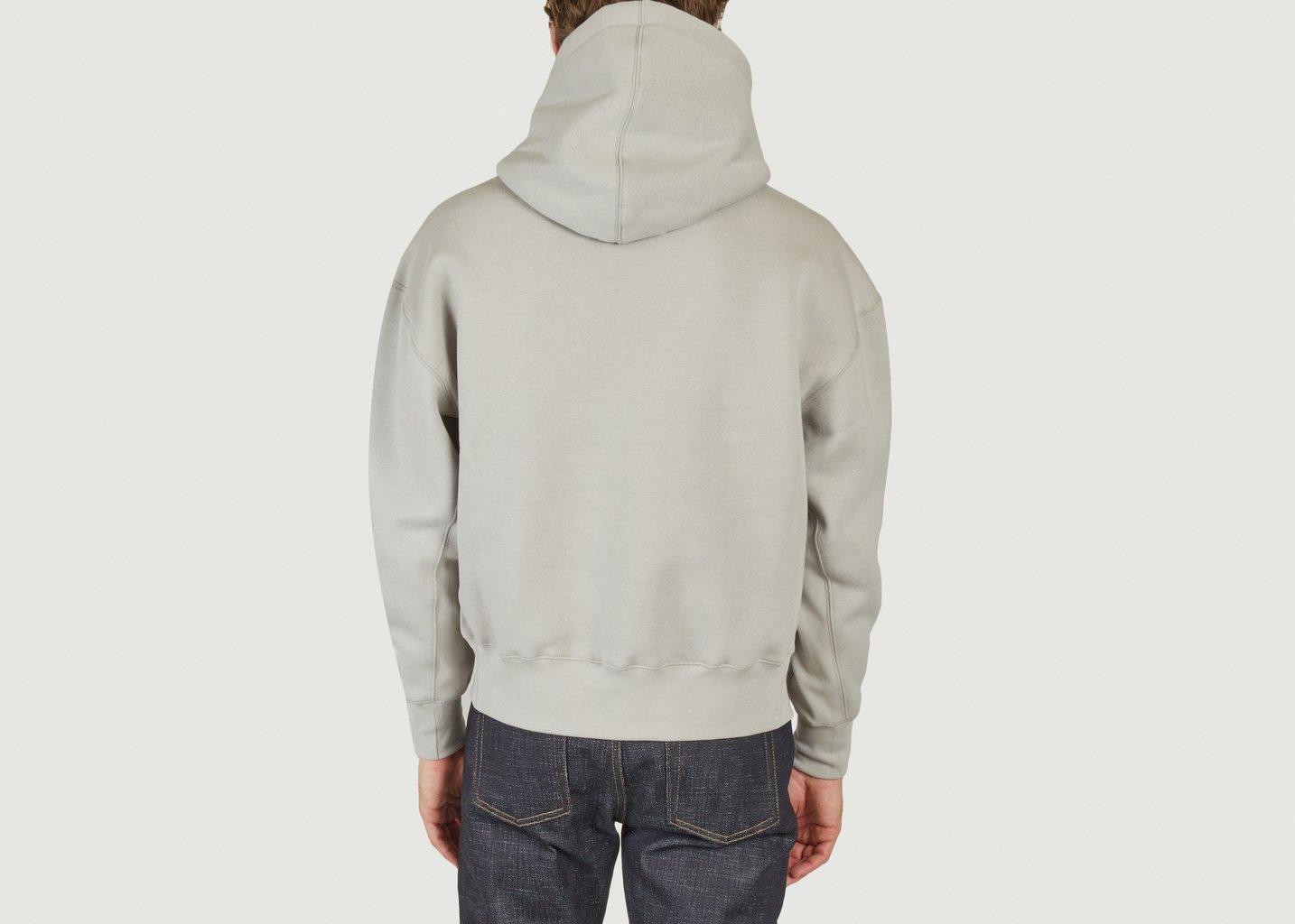 L'exception Sweat à Capuche Gris Léger AMI Paris