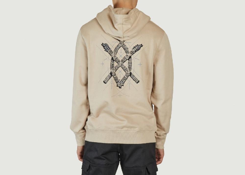 L'exception Sweat à Capuche Rudo Beige Daily Paper