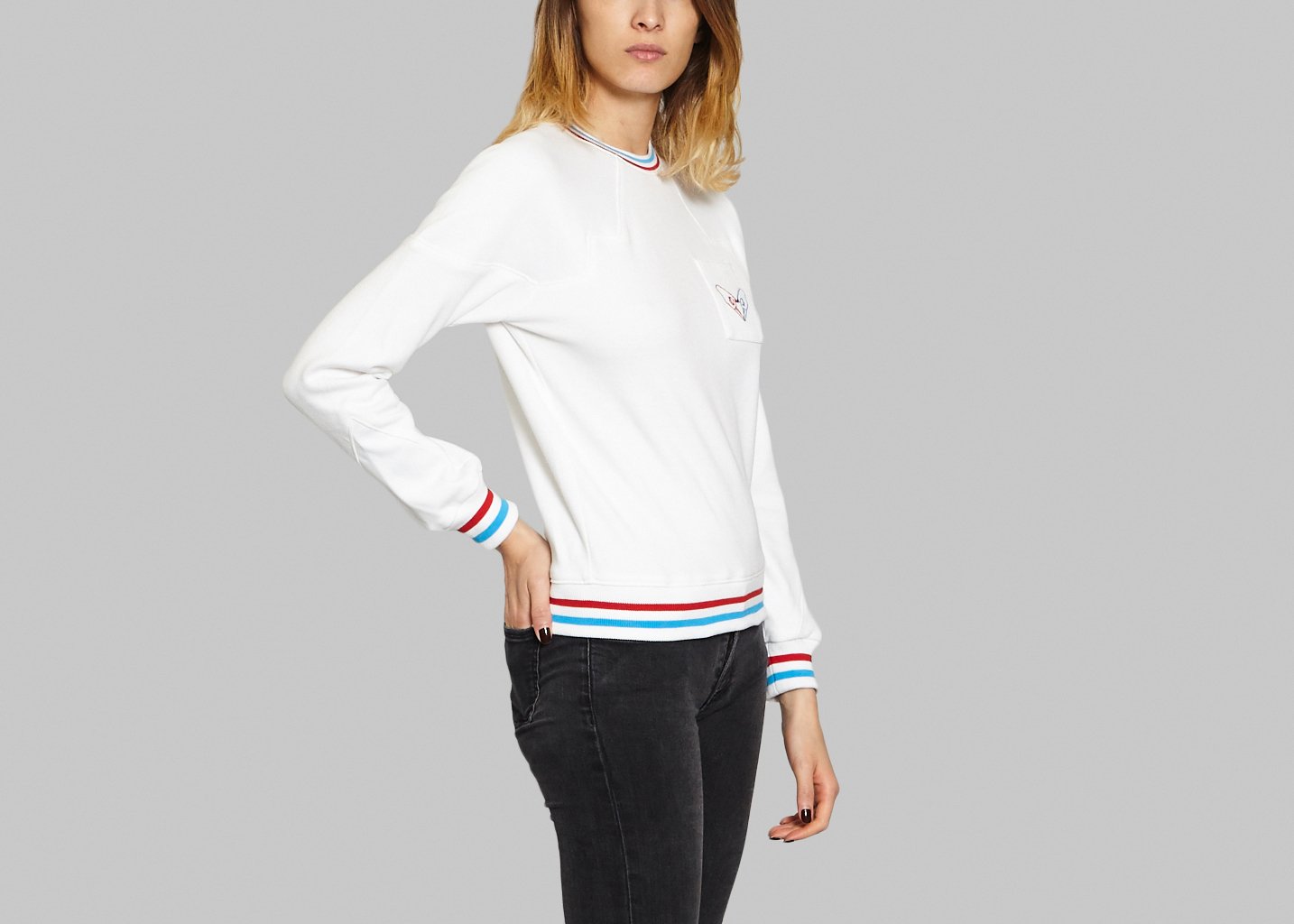 L'exception Sweat Alberte Blanc Pantheone