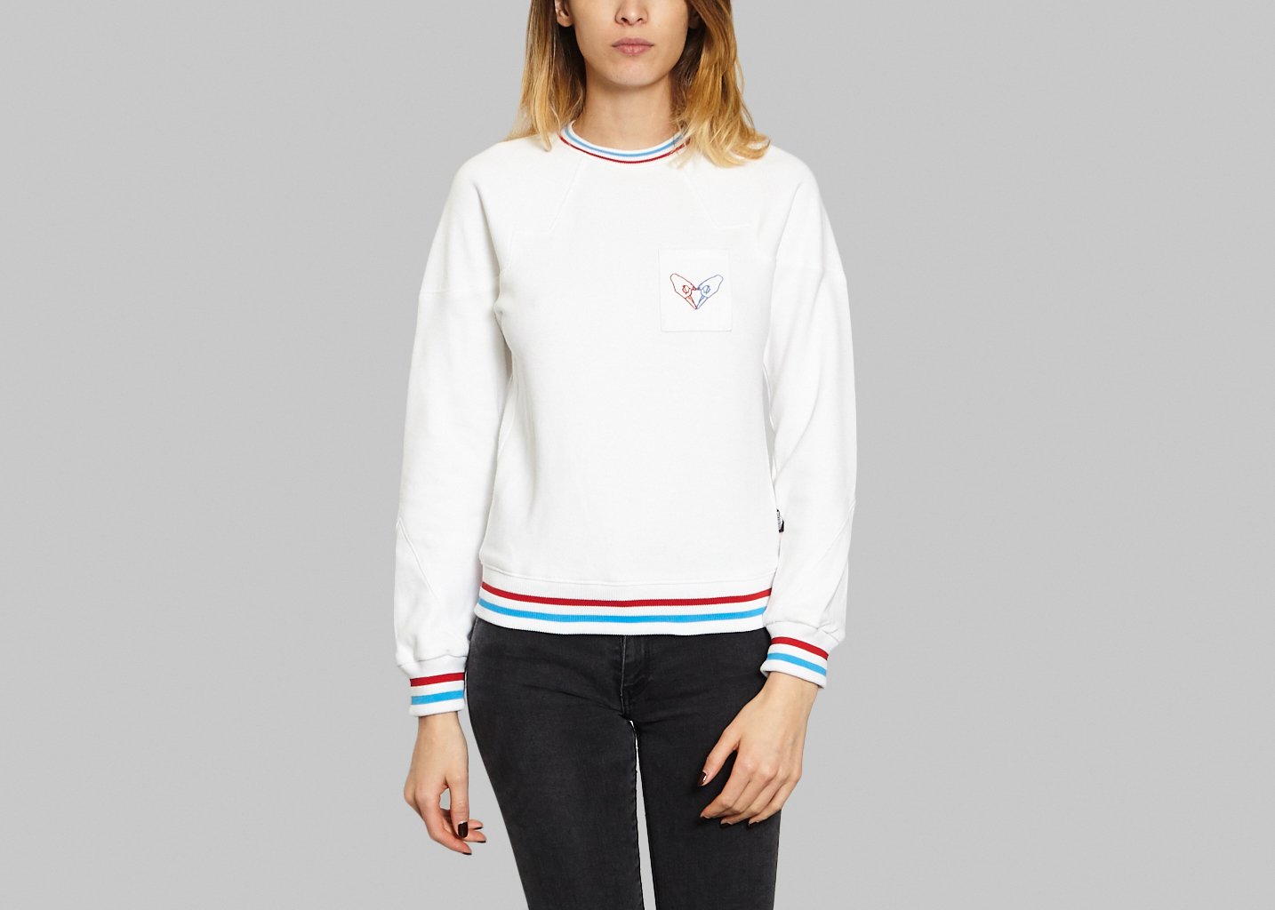 l'exception Sweat Alberte Blanc Pantheone