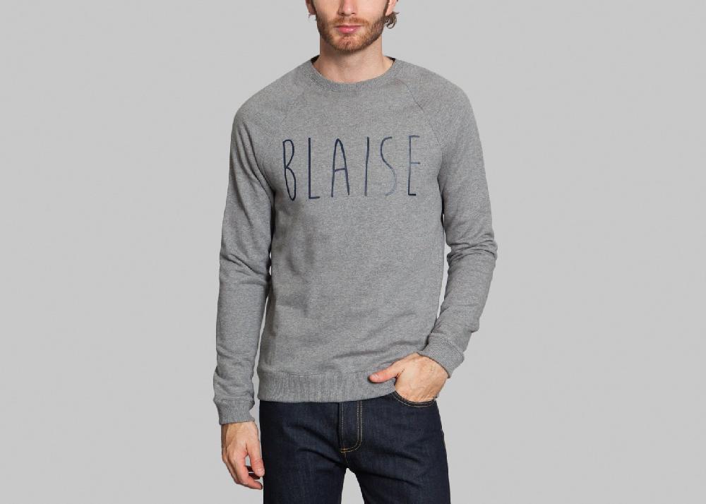 l'exception Sweat Blaise Gris Ville Lumière