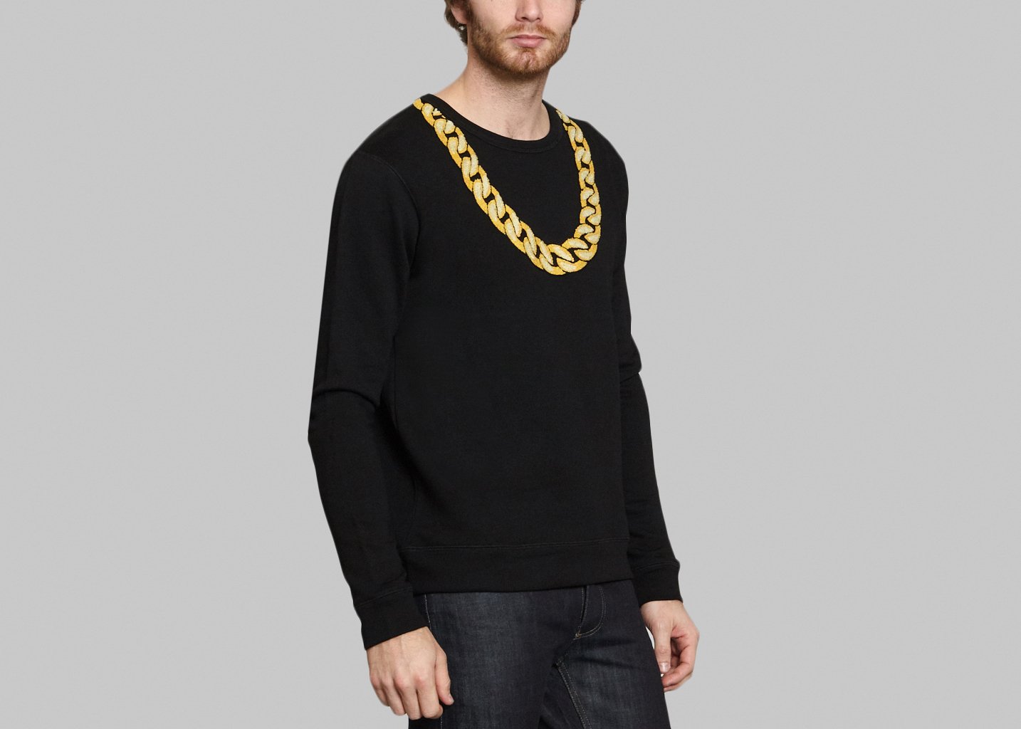 L'exception Sweat Chains Noir Quatre Cent Quinze