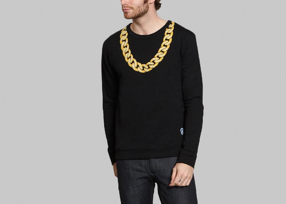 l'exception Sweat Chains Noir Quatre Cent Quinze
