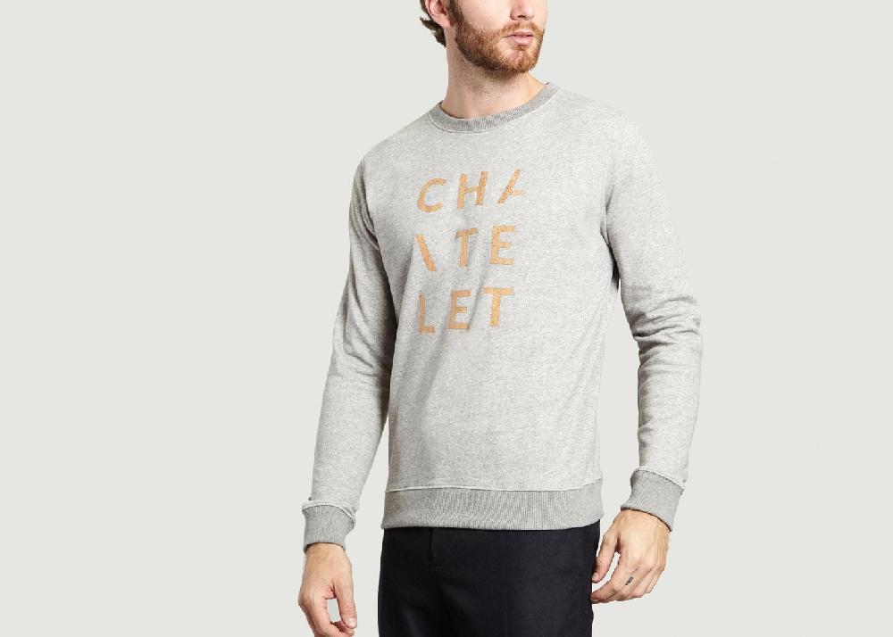 L'exception Sweat Chatelet Gris Basus
