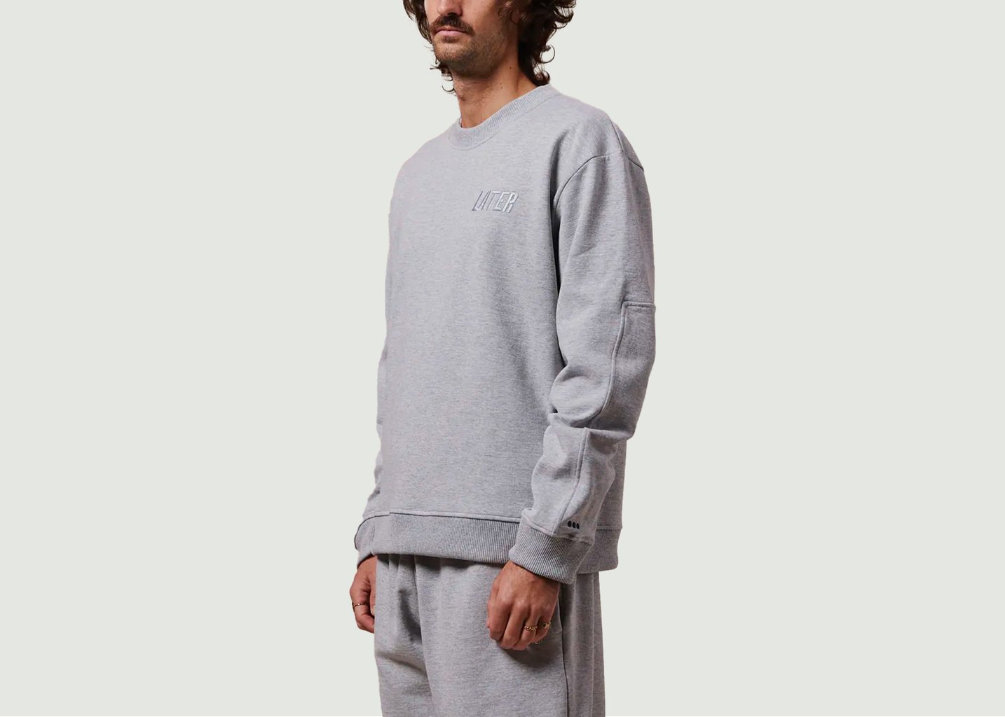L'exception Sweat Col Rond Gris Later